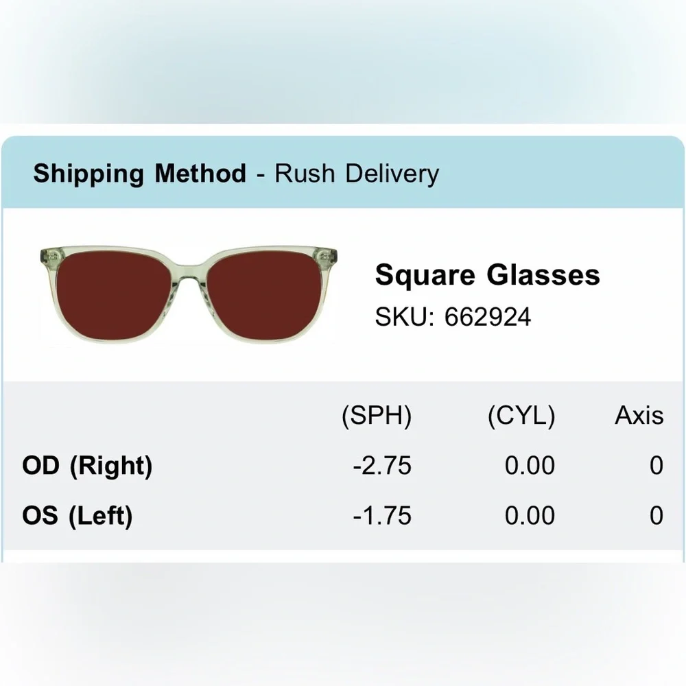 Zenni Green Transitions Lenses Acetate Square Eyeglasses Sunglasses New NIB